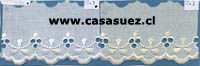 Broderie TB-0422
5.0cms. Ancho
Pza: 13.80mts